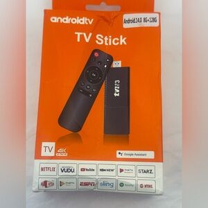 TVR3 Android TV Stick NWT- slightly damaged box